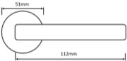 Old English OE177 Door Handle Dimensions